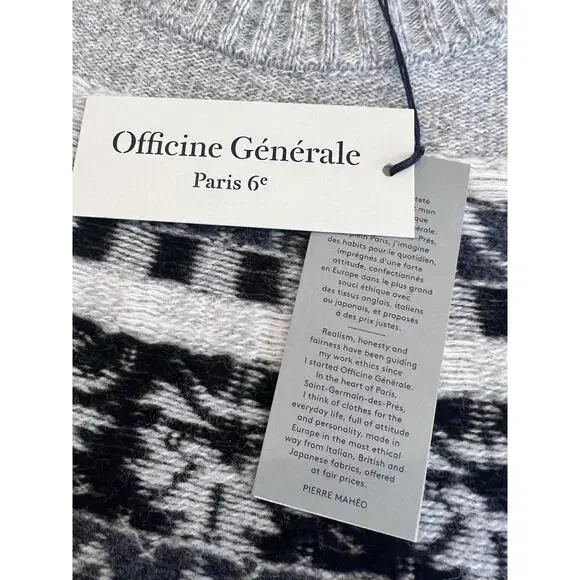 $789 officiate generale Manila Wool Sweater Size Large - Picture 8 of 14